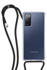 NoXx Hoes Geschikt voor Samsung S20 FE Hoesje Transparant Met Telefoonkoord Cover Shock Proof Case Koord Hoes