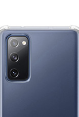 NoXx Hoes Geschikt voor Samsung S20 FE Hoesje Transparant Met Telefoonkoord Cover Shock Proof Case Koord Hoes