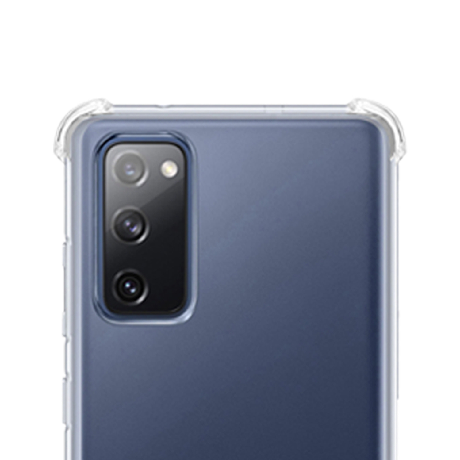 NoXx Hoes Geschikt voor Samsung S20 FE Hoesje Transparant Met Telefoonkoord Cover Shock Proof Case Koord Hoes