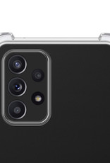 NoXx Hoes Geschikt voor Samsung A53 Hoesje Transparant Met Telefoonkoord Cover Shock Proof Case Koord Hoes