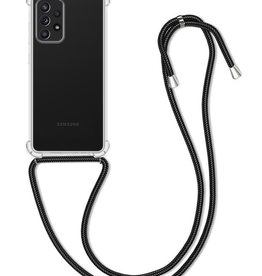 BASEY. BASEY. Samsung Galaxy A52s Hoesje Transparant Shockproof Met Zwart Koord