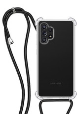 NoXx Samsung Galaxy A13 4G Hoesje Met Koord Cover Shock Proof Case Hoes - Transparant