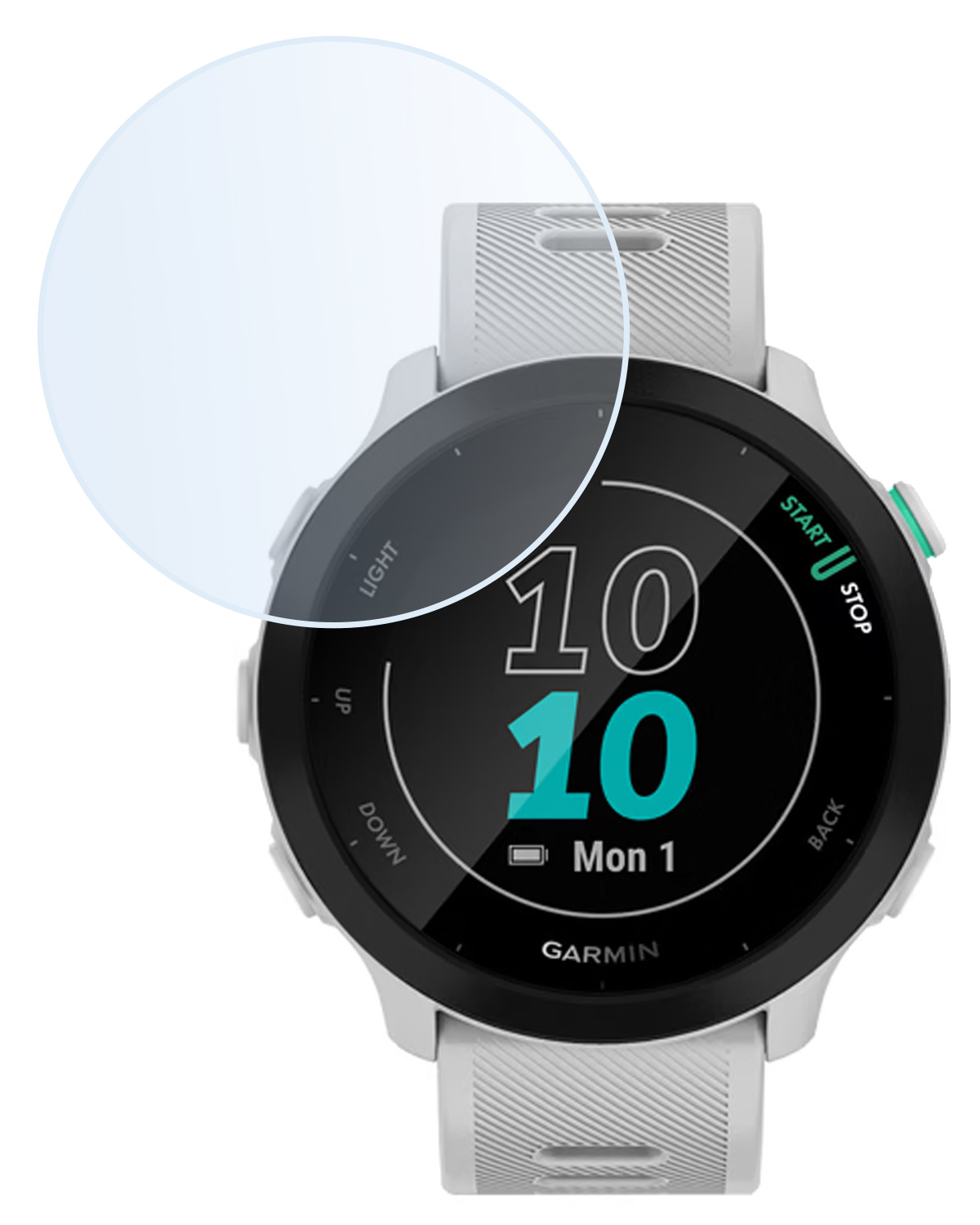 BASEY. Screenprotector Geschikt voor Garmin Forerunner 45 Screenprotector Tempered Glass Beschermglas - Screenprotector Geschikt voor Garmin Forerunner 45 Screen Protector