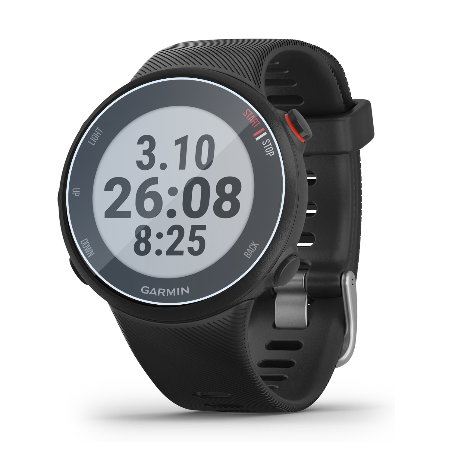 NoXx Screenprotector Geschikt voor Garmin Forerunner 45 Screenprotector Tempered Glass Gehard Glas