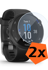 Nomfy Screenprotector Geschikt voor Garmin Forerunner 45 Screenprotector Bescherm Glas - Screen Protector Geschikt voor Garmin Forerunner 45 Screenprotector Tempered Glass - 2 PACK