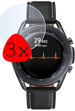 BASEY. Screenprotector Geschikt voor Samsung Galaxy Watch 3 45 mm Screenprotector Tempered Glass Beschermglas - Screenprotector Geschikt voor Samsung Watch 3 (45 mm) Screen Protector - 3 Stuks