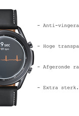 BASEY. Screenprotector Geschikt voor Samsung Galaxy Watch 3 45 mm Screenprotector Tempered Glass Beschermglas - Screenprotector Geschikt voor Samsung Watch 3 (45 mm) Screen Protector - 3 Stuks