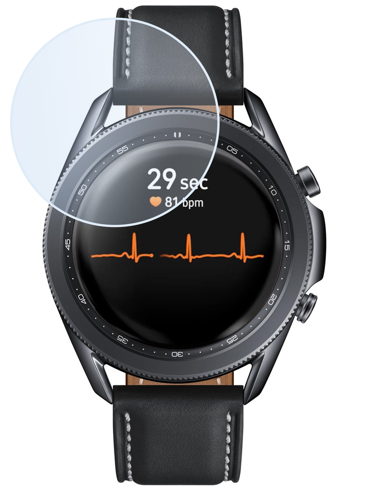 BASEY. Screenprotector Geschikt voor Samsung Galaxy Watch 3 45 mm Screenprotector Tempered Glass Beschermglas - Screenprotector Geschikt voor Samsung Watch 3 (45 mm) Screen Protector