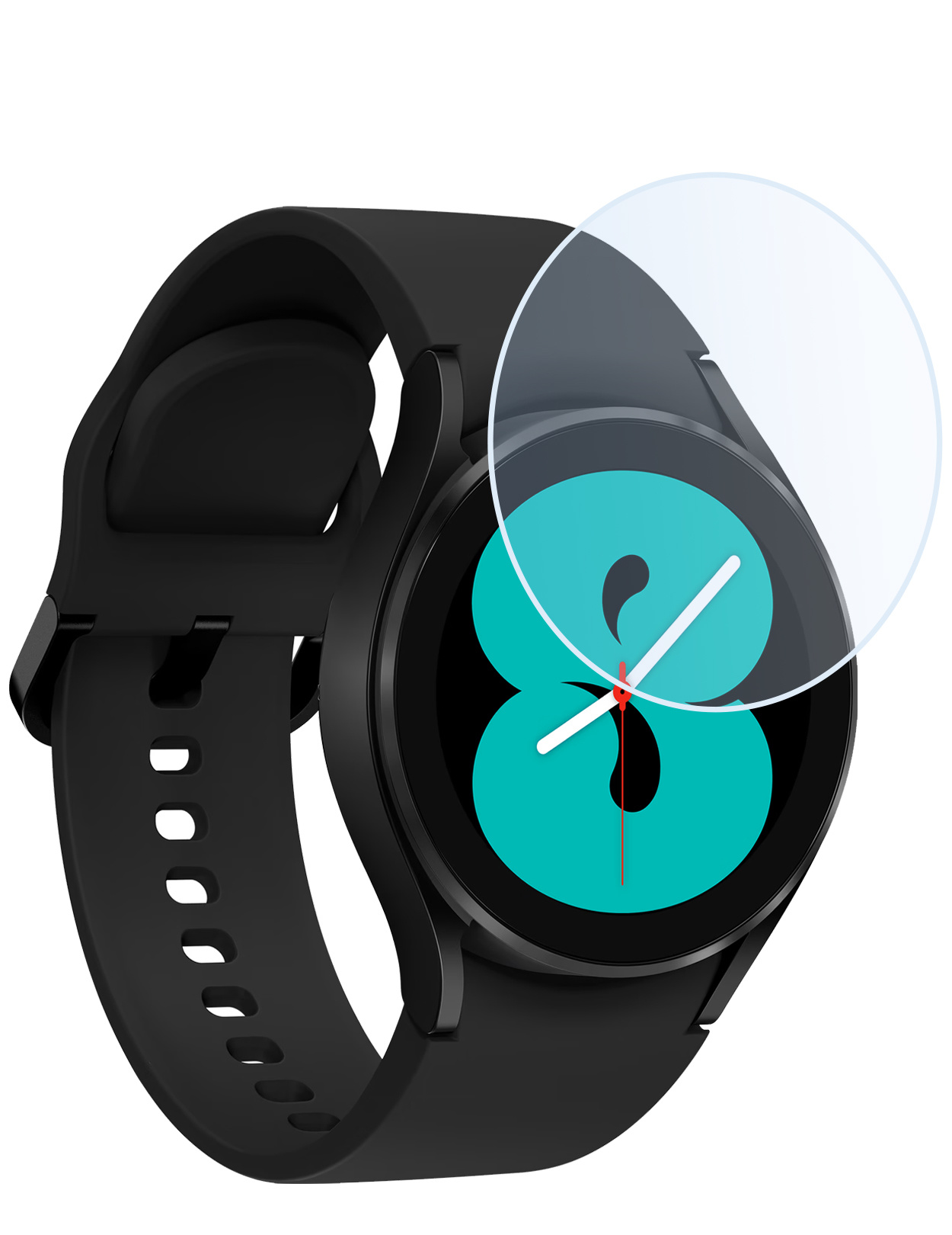 Nomfy Screenprotector Geschikt voor Samsung Galaxy Watch 4 44 mm Screenprotector Bescherm Glas - Screen Protector Geschikt voor Samsung Watch 4 (44 mm) Screenprotector Tempered Glass