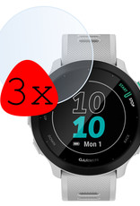 BASEY. Screenprotector Geschikt voor Garmin Forerunner 55 Screenprotector Tempered Glass Beschermglas - Screenprotector Geschikt voor Garmin Forerunner 55 Screen Protector - 3 Stuks