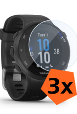 Nomfy Screenprotector Geschikt voor Garmin Forerunner 55 Screenprotector Bescherm Glas - Screen Protector Geschikt voor Garmin Forerunner 55 Screenprotector Tempered Glass - 3 PACK