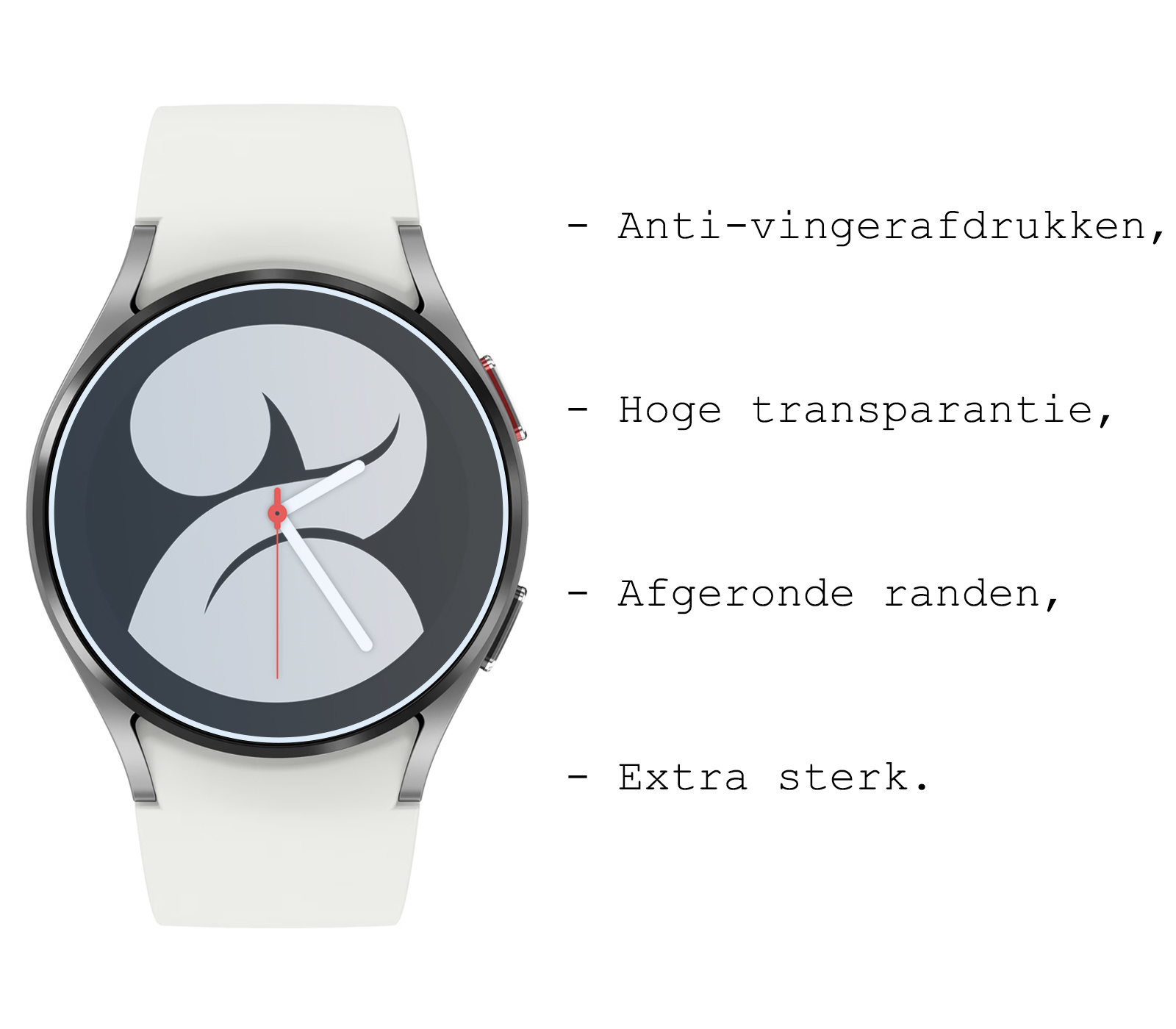 BASEY. Screenprotector Geschikt voor Samsung Galaxy Watch 4 44 mm Screenprotector Tempered Glass Beschermglas - Screenprotector Geschikt voor Samsung Watch 4 (44 mm) Screen Protector - 3 Stuks