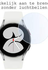 BASEY. Screenprotector Geschikt voor Samsung Galaxy Watch 4 44 mm Screenprotector Tempered Glass Beschermglas - Screenprotector Geschikt voor Samsung Watch 4 (44 mm) Screen Protector - 3 Stuks
