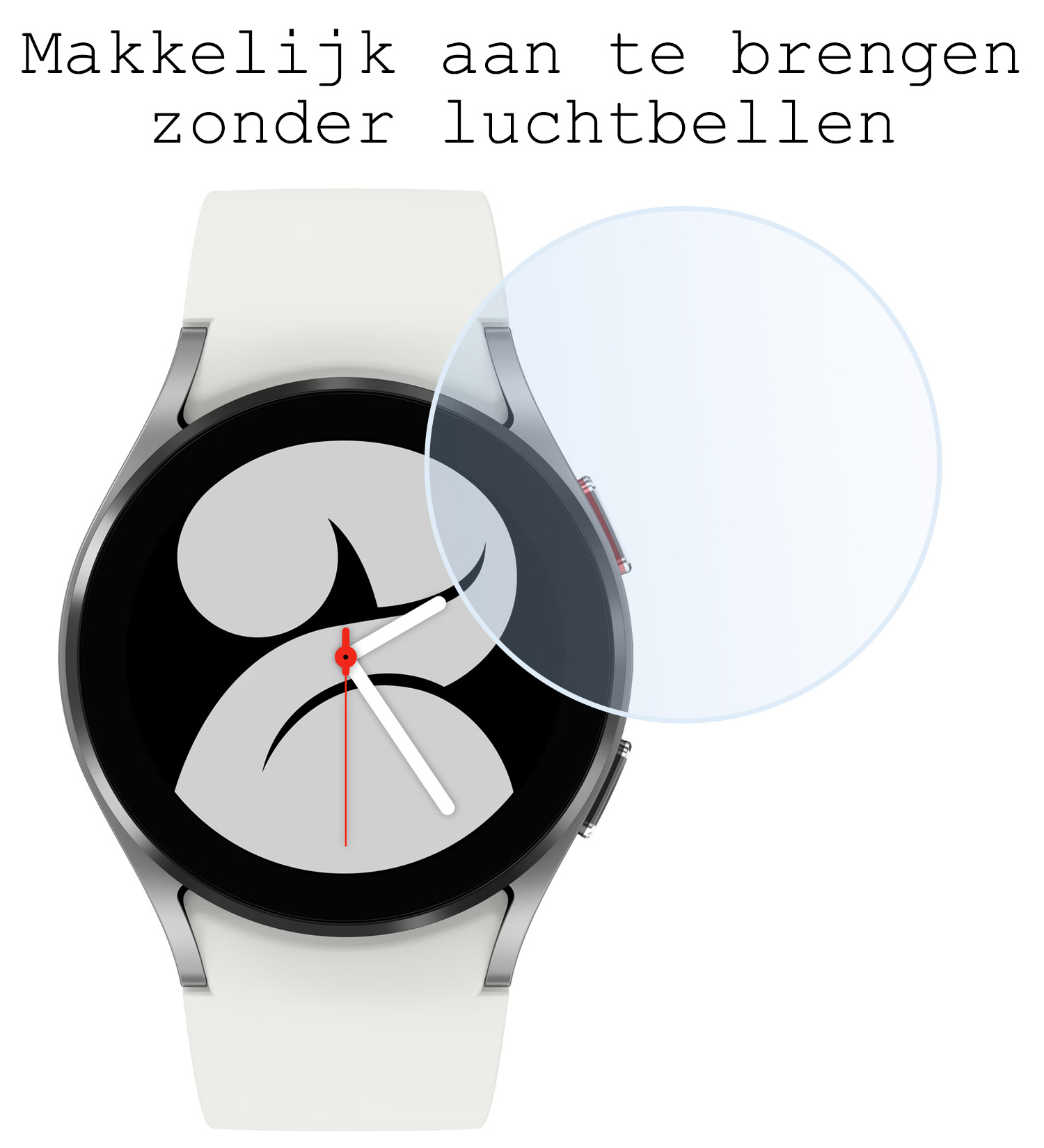 BASEY. Screenprotector Geschikt voor Samsung Galaxy Watch 4 44 mm Screenprotector Tempered Glass Beschermglas - Screenprotector Geschikt voor Samsung Watch 4 (44 mm) Screen Protector - 3 Stuks