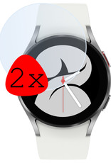 BASEY. Screenprotector Geschikt voor Samsung Galaxy Watch 4 44 mm Screenprotector Tempered Glass Beschermglas - Screenprotector Geschikt voor Samsung Watch 4 (44 mm) Screen Protector - 2 Stuks