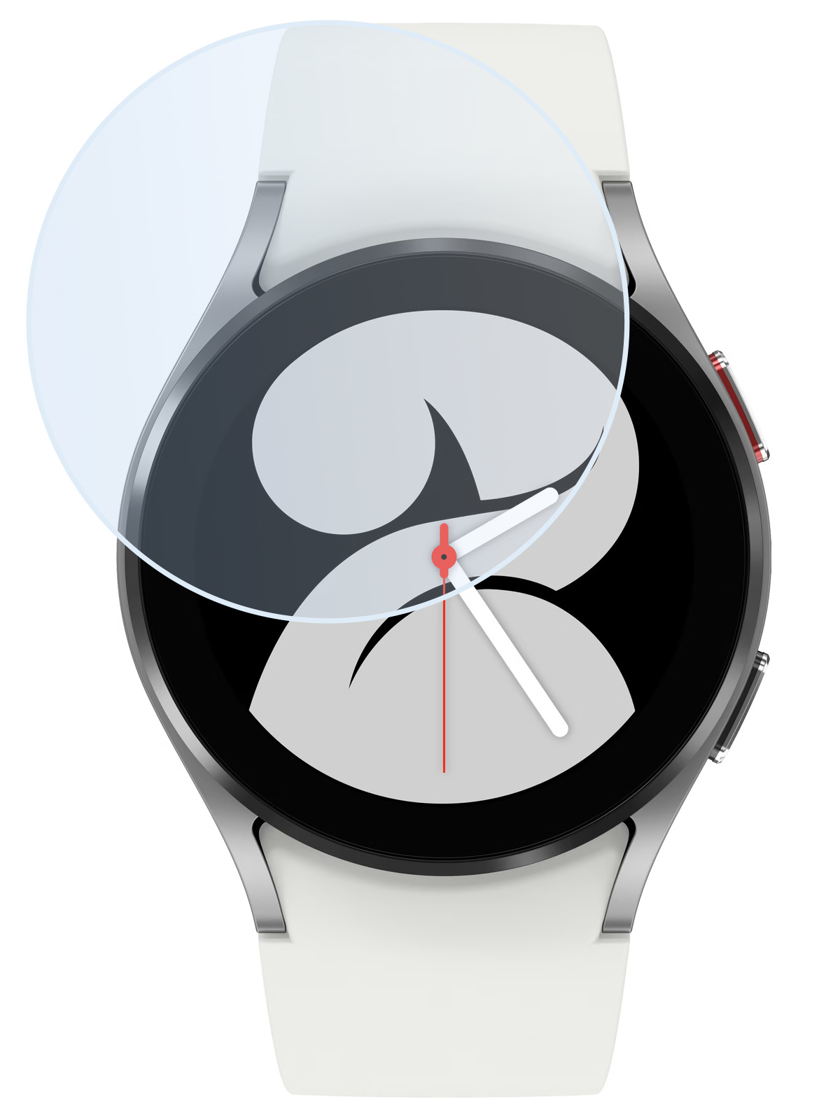 BASEY. Screenprotector Geschikt voor Samsung Galaxy Watch 4 44 mm Screenprotector Tempered Glass Beschermglas - Screenprotector Geschikt voor Samsung Watch 4 (44 mm) Screen Protector