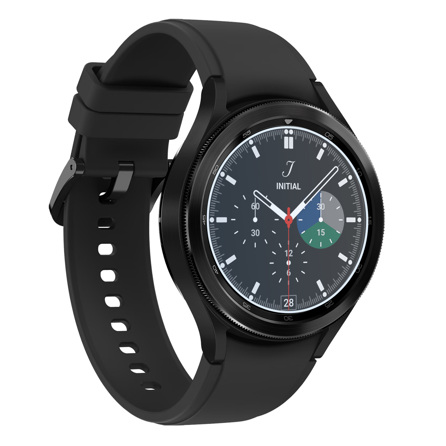 Nomfy Screenprotector Geschikt voor Samsung Galaxy Watch 4 Classic 46 mm Screenprotector Bescherm Glas - Screen Protector Geschikt voor Samsung Watch 4 Classic (46 mm) Screenprotector Tempered Glass - 2 PACK