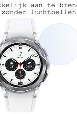 BASEY. Screenprotector Geschikt voor Samsung Galaxy Watch 4 Classic 46 mm Screenprotector Tempered Glass Beschermglas - Screenprotector Geschikt voor Samsung Watch 4 Classic (46 mm) Screen Protector - 2 Stuks