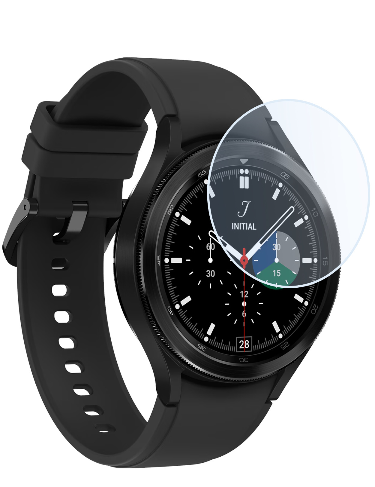 Nomfy Screenprotector Geschikt voor Samsung Galaxy Watch 4 Classic 42 mm Screenprotector Bescherm Glas - Screen Protector Geschikt voor Samsung Watch 4 Classic (42 mm) Screenprotector Tempered Glass