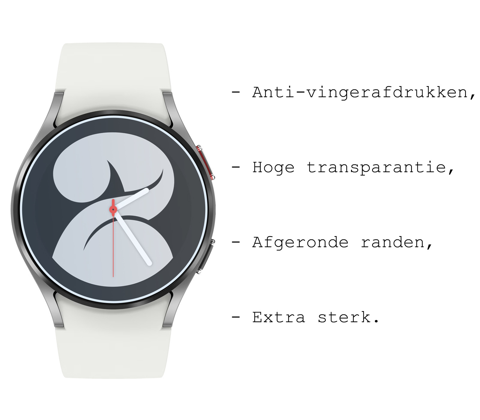 BASEY. Screenprotector Geschikt voor Samsung Galaxy Watch 4 40mm Screenprotector Tempered Glass Beschermglas - Screenprotector Geschikt voor Samsung Galaxy Watch 4 40mm Screen Protector