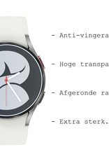 BASEY. Screenprotector Geschikt voor Samsung Galaxy Watch 4 40mm Screenprotector Tempered Glass Beschermglas - Screenprotector Geschikt voor Samsung Galaxy Watch 4 40mm Screen Protector - 3 Stuks