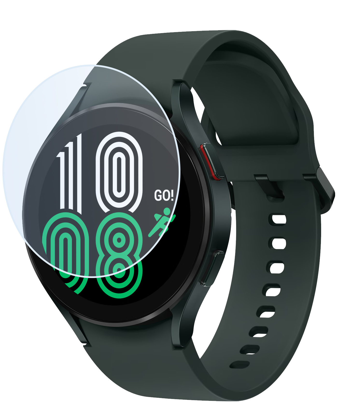 NoXx Screenprotector Geschikt voor Samsung Galaxy Watch 4 40mm Screenprotector Tempered Glass Gehard Glas