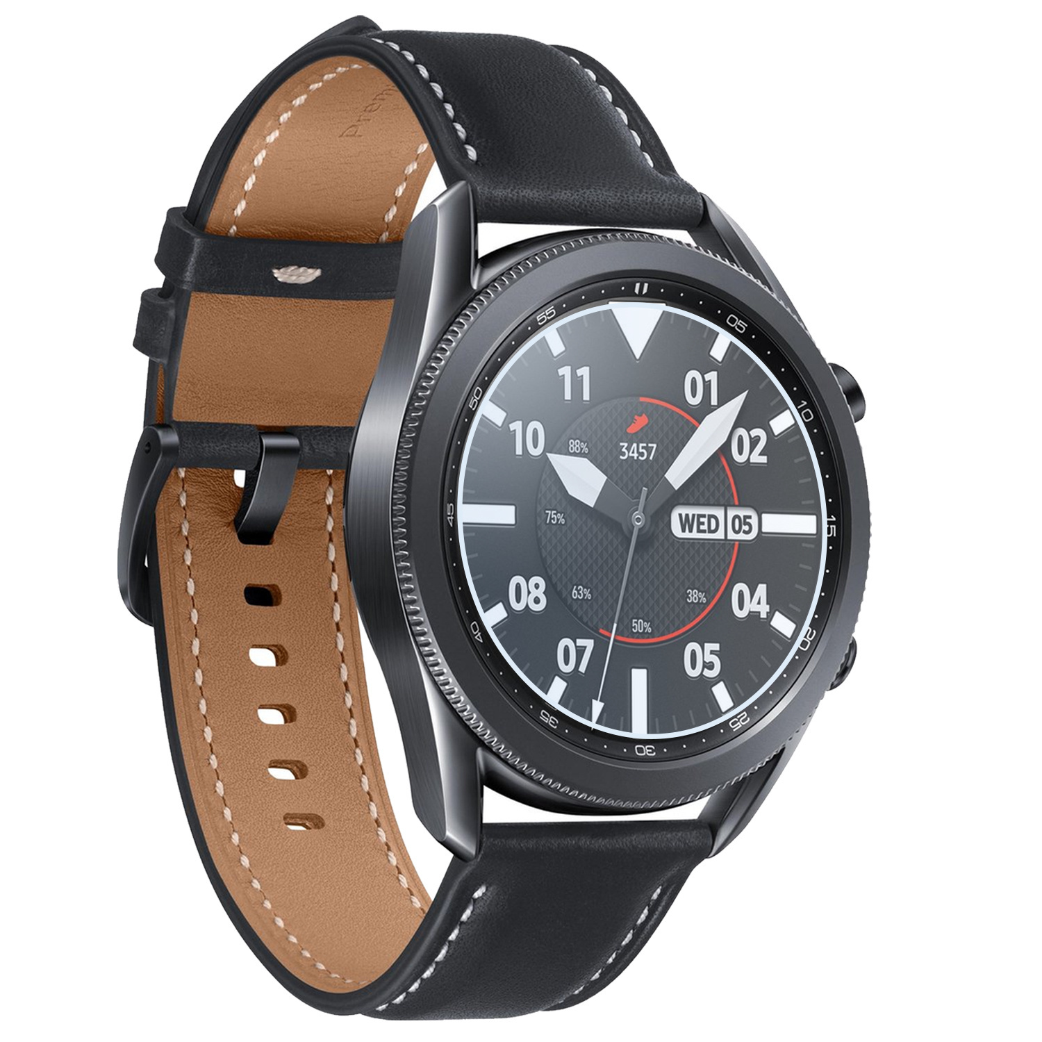 Nomfy Screenprotector Geschikt voor Samsung Galaxy Watch 3 41 mm Screenprotector Bescherm Glas - Screen Protector Geschikt voor Samsung Watch 3 (41 mm) Screenprotector Tempered Glass - 3 PACK