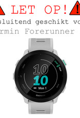 BASEY. Screenprotector Geschikt voor Garmin Forerunner 55 Screenprotector Tempered Glass Beschermglas - Screenprotector Geschikt voor Garmin Forerunner 55 Screen Protector - 3 Stuks