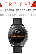 BASEY. Screenprotector Geschikt voor Samsung Galaxy Watch 3 41 mm Screenprotector Tempered Glass Beschermglas - Screenprotector Geschikt voor Samsung Watch 3 (41 mm) Screen Protector - 3 Stuks