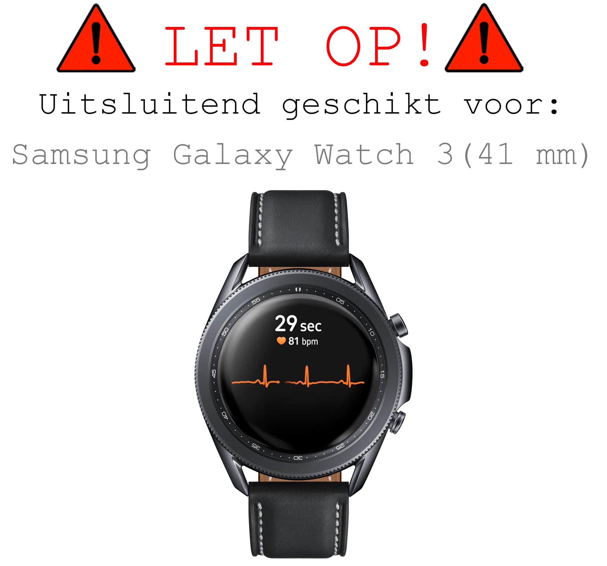 BASEY. Screenprotector Geschikt voor Samsung Galaxy Watch 3 41 mm Screenprotector Tempered Glass Beschermglas - Screenprotector Geschikt voor Samsung Watch 3 (41 mm) Screen Protector - 3 Stuks