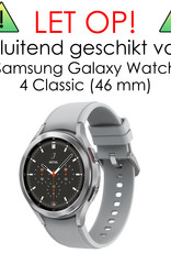 NoXx Screenprotector Geschikt voor Samsung Galaxy Watch 4 Classic 46 mm Screenprotector Tempered Glass Gehard Glas - 3x