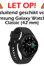 Nomfy Screenprotector Geschikt voor Samsung Galaxy Watch 4 Classic 42 mm Screenprotector Bescherm Glas - Screen Protector Geschikt voor Samsung Watch 4 Classic (42 mm) Screenprotector Tempered Glass - 2 PACK