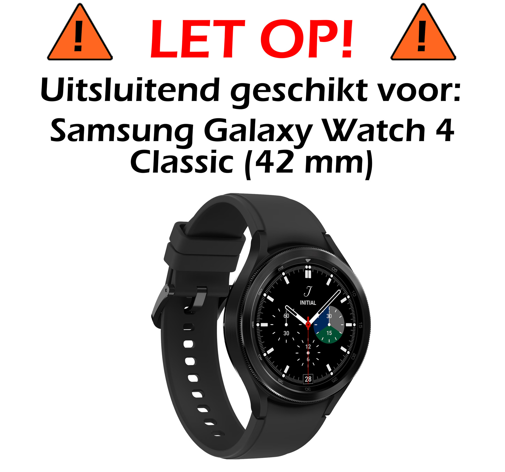Nomfy Screenprotector Geschikt voor Samsung Galaxy Watch 4 Classic 42 mm Screenprotector Bescherm Glas - Screen Protector Geschikt voor Samsung Watch 4 Classic (42 mm) Screenprotector Tempered Glass - 2 PACK