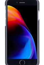 BASEY. Hoes Geschikt voor iPhone SE 2022 Hoesje Marmer Case Marmeren Cover Hoes Hardcover - Zwart