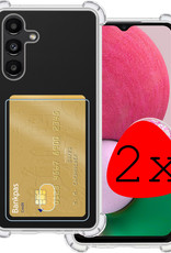 BASEY. Hoes Geschikt voor Samsung A13 4G Hoesje Shock Proof Case Hoes - Hoesje Geschikt voor Samsung Galaxy A13 4G Hoes Cover Shockproof - Transparant - 2 Stuks