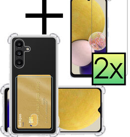 NoXx NoXx Samsung Galaxy A13 4G Hoesje Pashouder Met 2x Screenprotector