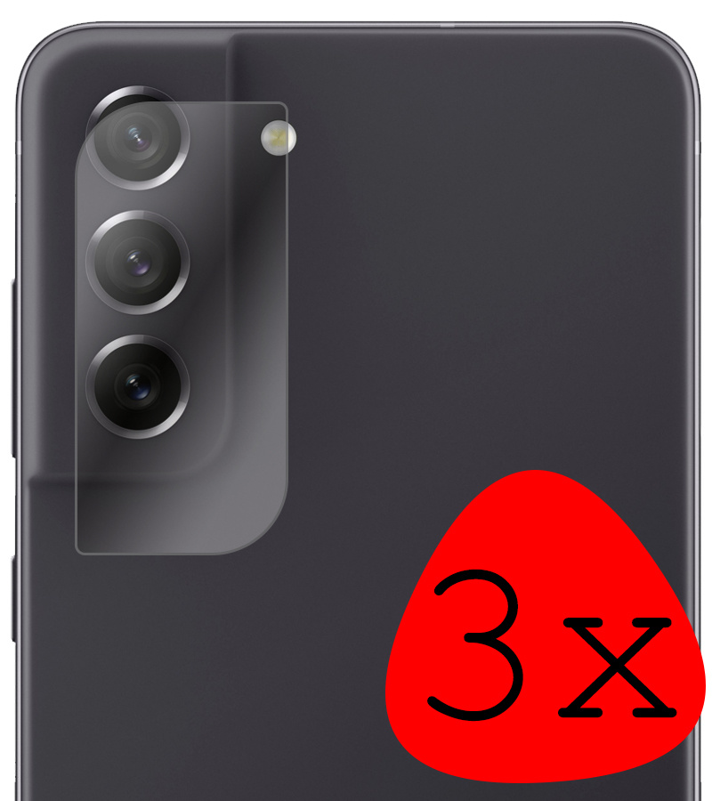 BASEY. Screenprotector Geschikt voor Samsung S21 FE Camera Screenprotector Tempered Glass Beschermglas Camera - Screenprotector Geschikt voor Samsung Galaxy S21 FE Camera Screen Protector - 3 Stuks