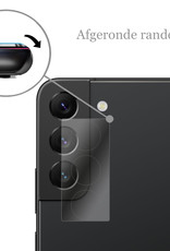Nomfy Screenprotector Geschikt voor Samsung S22 Camera Screen Protector Beschermglas - Screenprotector Geschikt voor Samsung Galaxy S22 Camera Screenprotector Tempered Glass - 2 PACK