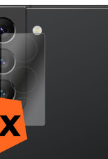 Nomfy Screenprotector Geschikt voor Samsung S22 Camera Screen Protector Beschermglas - Screenprotector Geschikt voor Samsung Galaxy S22 Camera Screenprotector Tempered Glass - 3 PACK