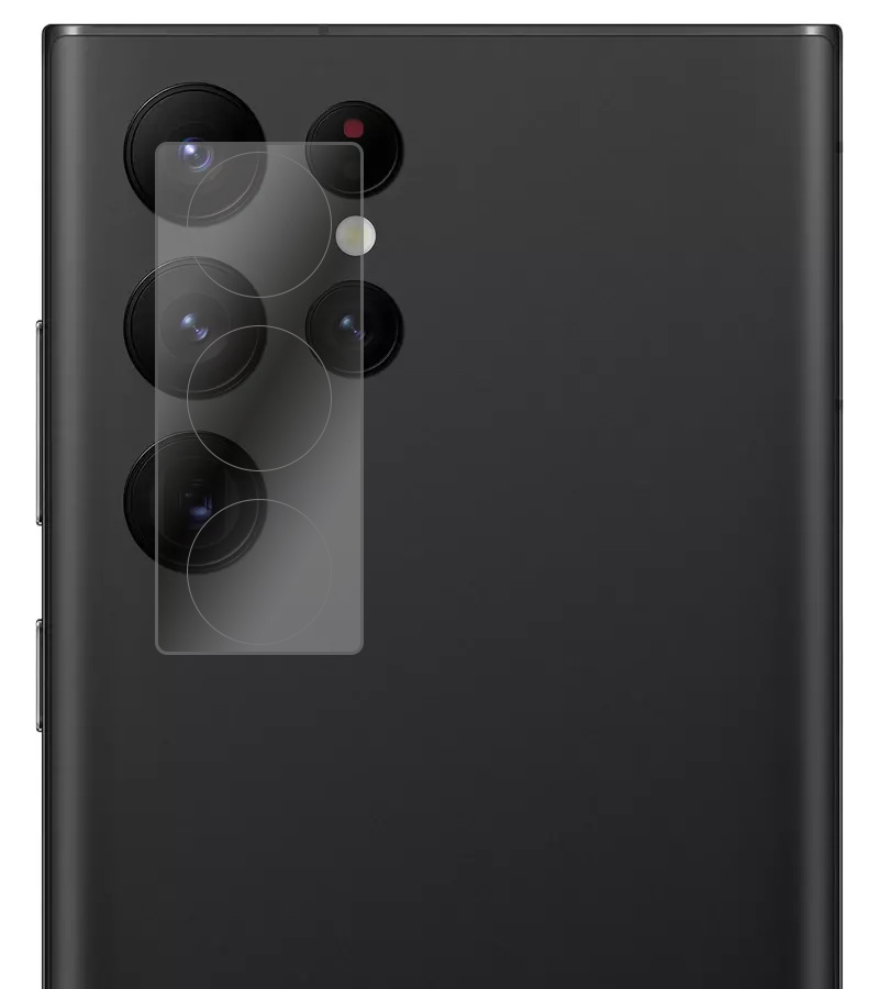 BASEY. Screenprotector Geschikt voor Samsung S22 Ultra Camera Screenprotector Tempered Glass Beschermglas Camera - Screenprotector Geschikt voor Samsung Galaxy S22 Ultra Camera Screen Protector