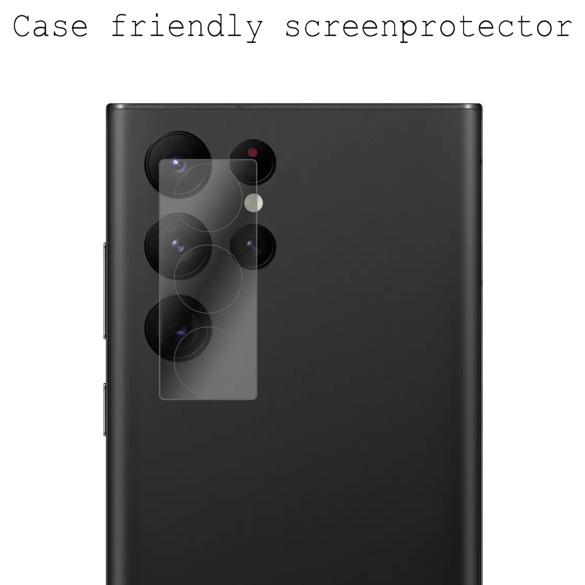 BASEY. Screenprotector Geschikt voor Samsung S22 Ultra Camera Screenprotector Tempered Glass Beschermglas Camera - Screenprotector Geschikt voor Samsung Galaxy S22 Ultra Camera Screen Protector - 2 Stuks
