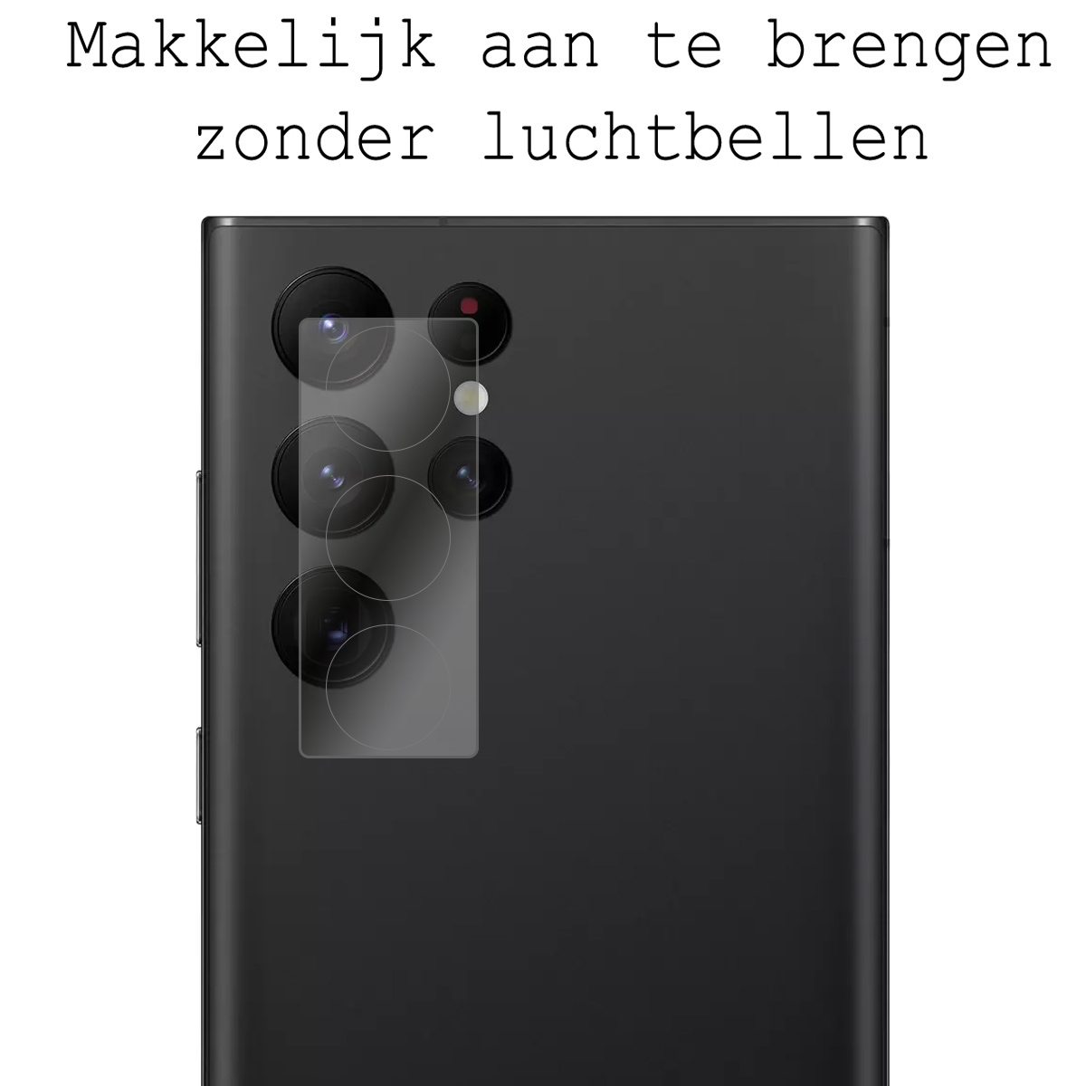 BASEY. Screenprotector Geschikt voor Samsung S22 Ultra Camera Screenprotector Tempered Glass Beschermglas Camera - Screenprotector Geschikt voor Samsung Galaxy S22 Ultra Camera Screen Protector - 3 Stuks