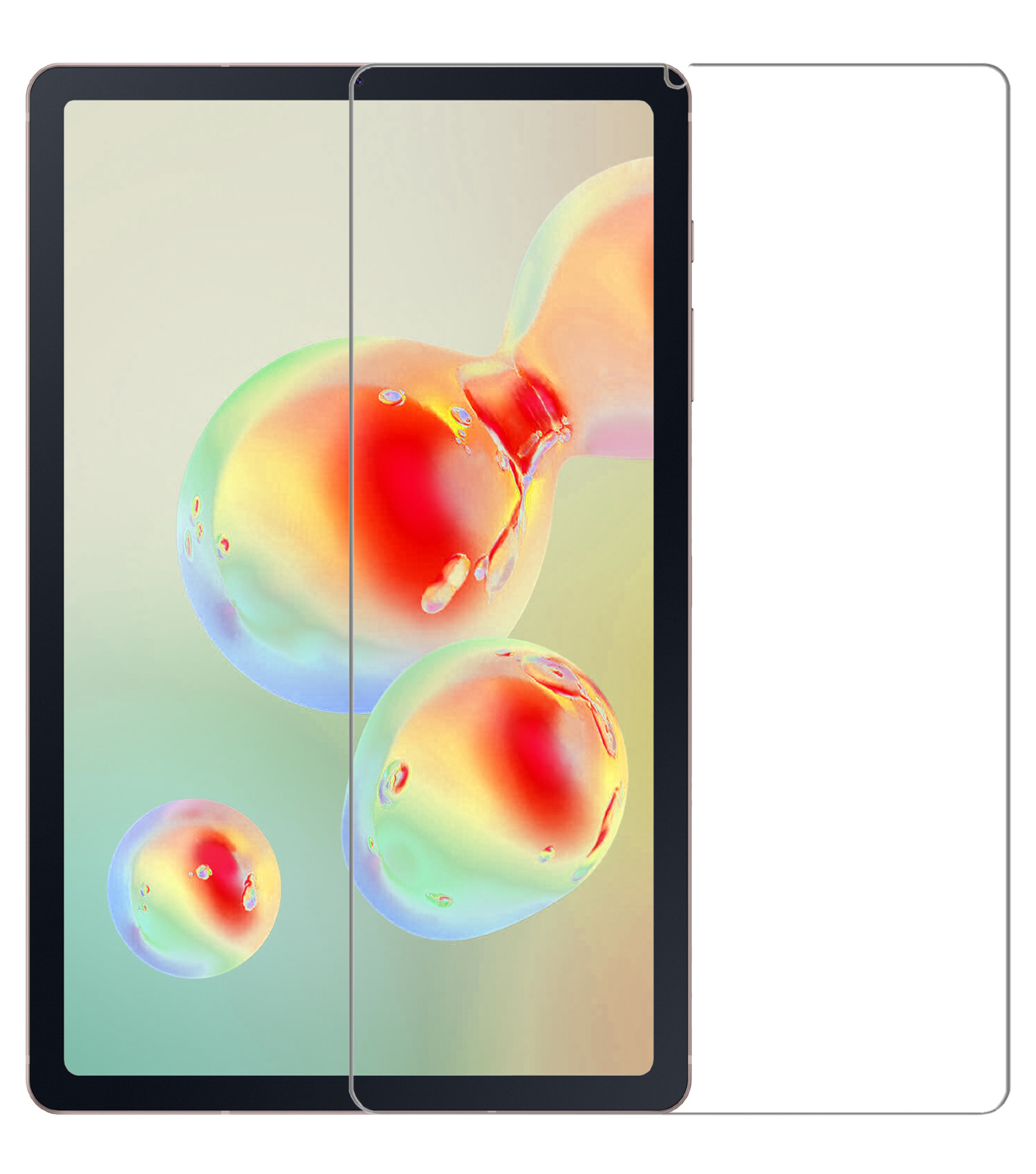 Nomfy Screenprotector Geschikt voor Samsung Galaxy Tab S6 Lite Screenprotector Bescherm Glas - Screen Protector Geschikt voor Samsung Tab S6 Lite Screenprotector Tempered Glass