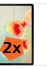 Nomfy Screenprotector Geschikt voor Samsung Galaxy Tab S6 Lite Screenprotector Bescherm Glas - Screen Protector Geschikt voor Samsung Tab S6 Lite Screenprotector Tempered Glass - 2 PACK