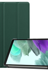 BASEY. Hoesje Geschikt voor Samsung Galaxy Tab S6 Lite Hoes Case Tablet Hoesje Tri-fold - Hoes Geschikt voor Samsung Tab S6 Lite Hoesje Hard Cover Bookcase Hoes - Donkergroen