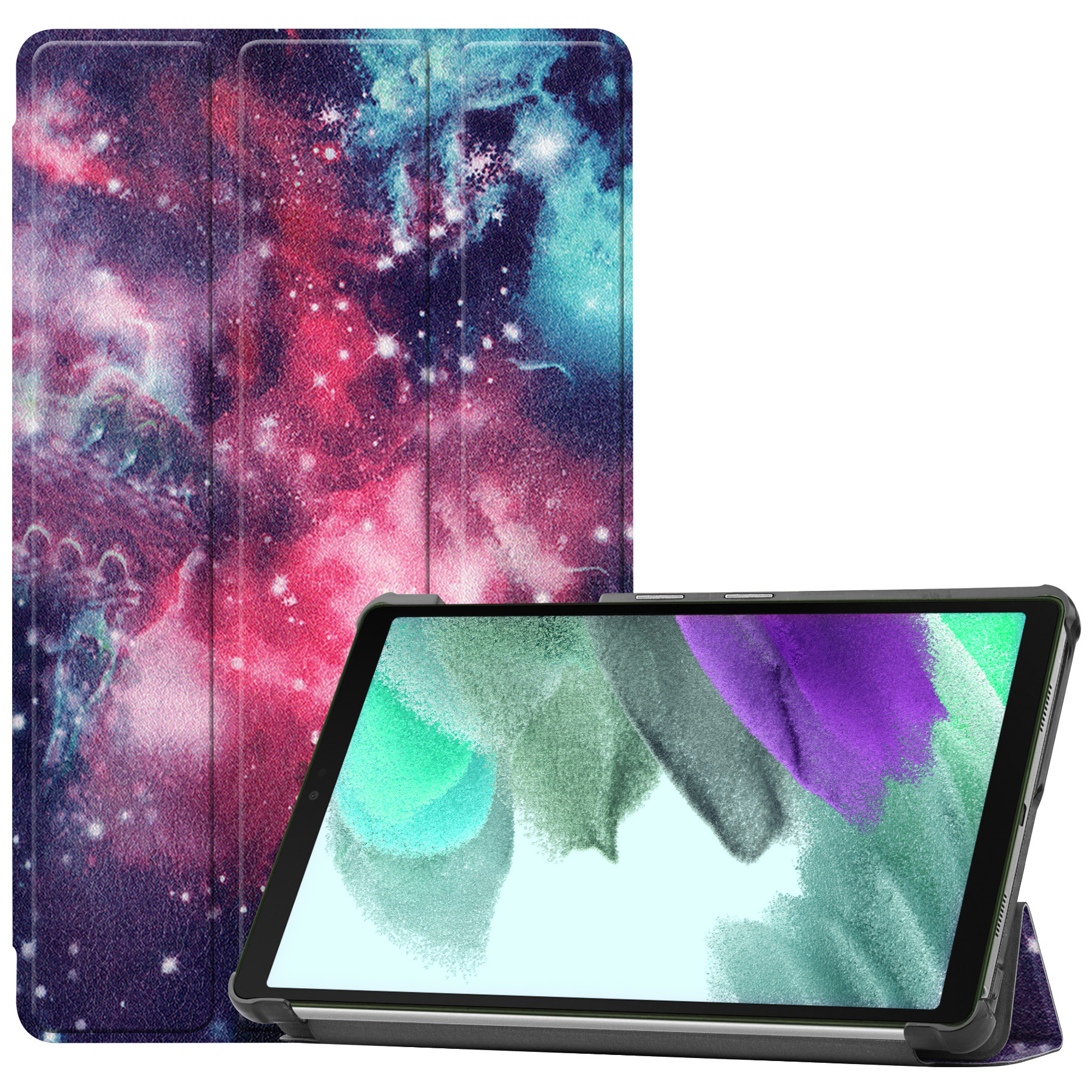 BASEY. Hoesje Geschikt voor Samsung Galaxy Tab S6 Lite Hoes Case Tablet Hoesje Tri-fold - Hoes Geschikt voor Samsung Tab S6 Lite Hoesje Hard Cover Bookcase Hoes - Galaxy