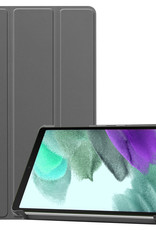BASEY. Hoesje Geschikt voor Samsung Galaxy Tab S6 Lite Hoes Case Tablet Hoesje Tri-fold - Hoes Geschikt voor Samsung Tab S6 Lite Hoesje Hard Cover Bookcase Hoes - Grijs