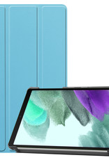 BASEY. Hoesje Geschikt voor Samsung Galaxy Tab S6 Lite Hoes Case Tablet Hoesje Tri-fold - Hoes Geschikt voor Samsung Tab S6 Lite Hoesje Hard Cover Bookcase Hoes - Lichtblauw