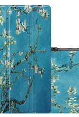 NoXx Hoesje Geschikt voor Samsung Galaxy Tab S6 Lite Hoesje Case Hard Cover Hoes Book Case - Bloesem