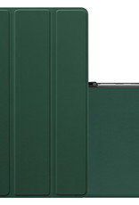 NoXx Hoesje Geschikt voor Samsung Galaxy Tab S6 Lite Hoesje Case Hard Cover Hoes Book Case - Donkergroen